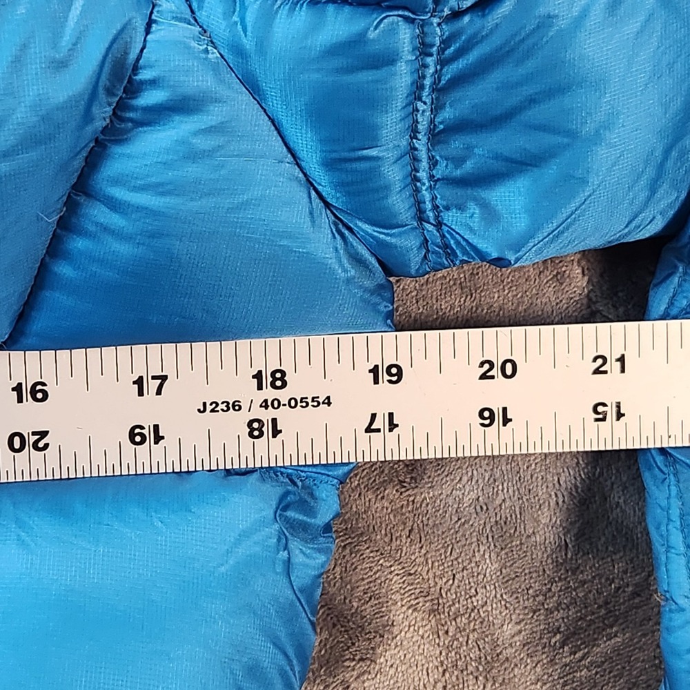 Eddie Bauer Jacket Womens Medium Blue Downlight EB800.Puffer Down First Ascent - Picture 4 of 9
